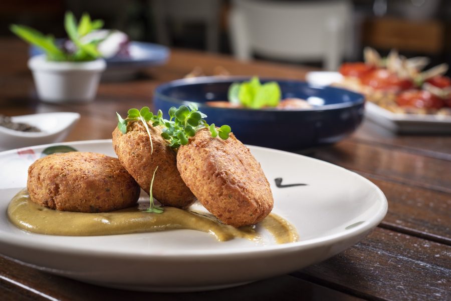 Chickpea Croquettes with Mild Tahini Sauce